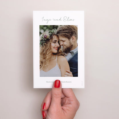 Dankeskarte Hochzeit PortraitPorträt Kronenmünze des Papstes foto N° 3