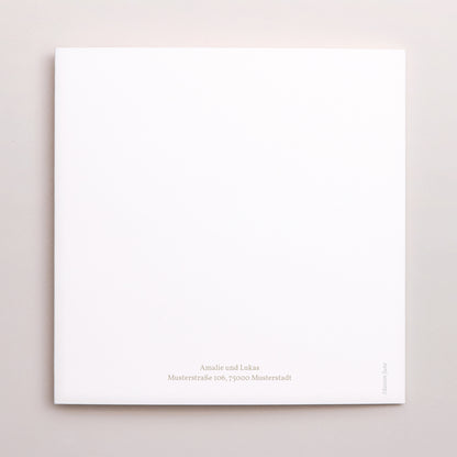 Dankeskarte Hochzeit Asymmetrisches Triptychon Goldene Krone foto N° 3