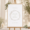 Begrüßungstafel Hochzeit Porträt 60 x 90 cm Goldene Krone foto N° 1