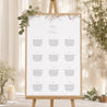 Sitzplan Hochzeit Porträt Kranz Blumen Aquarell foto N° 1