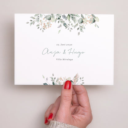 Hochzeitseinladung Landschaft Floral pastell foto N° 2
