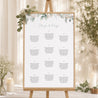 Sitzplan Hochzeit Porträt 60 x 90 cm Floral pastell foto N° 1