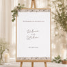 Begrüßungstafel Hochzeit Porträt 60 x 90 cm Blumen-Silhouette III - Kirschbaum foto N° 1