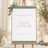 Begrüßungstafel Hochzeit Porträt 60 x 90 cm Romantischer Zweig foto N° 1