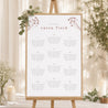 Sitzplan Hochzeit Porträt Silhouette - Feldblumen foto N° 1