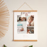 Poster Geburt Porträt Garderobe Wäscheleine Mädchen foto N° 1