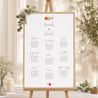 Sitzplan Hochzeit Porträt Herbarium-Blüten foto N° 1