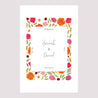 Begrüßungstafel Hochzeit Porträt 60 x 90 cm Herbarium-Blüten foto N° 2