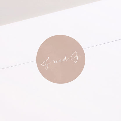 Sticker Hochzeit Rund Paar zum Zusammenstellen im Boho-Stil foto N° 2