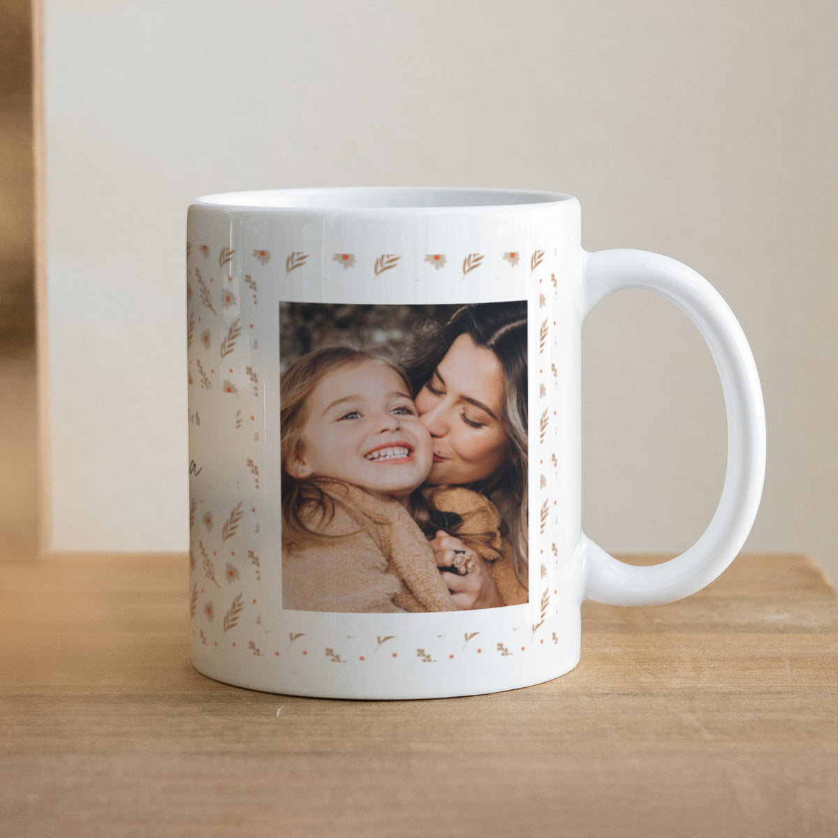Tasse Objekte Weiß Muttertag Blumen Muster foto N° 1