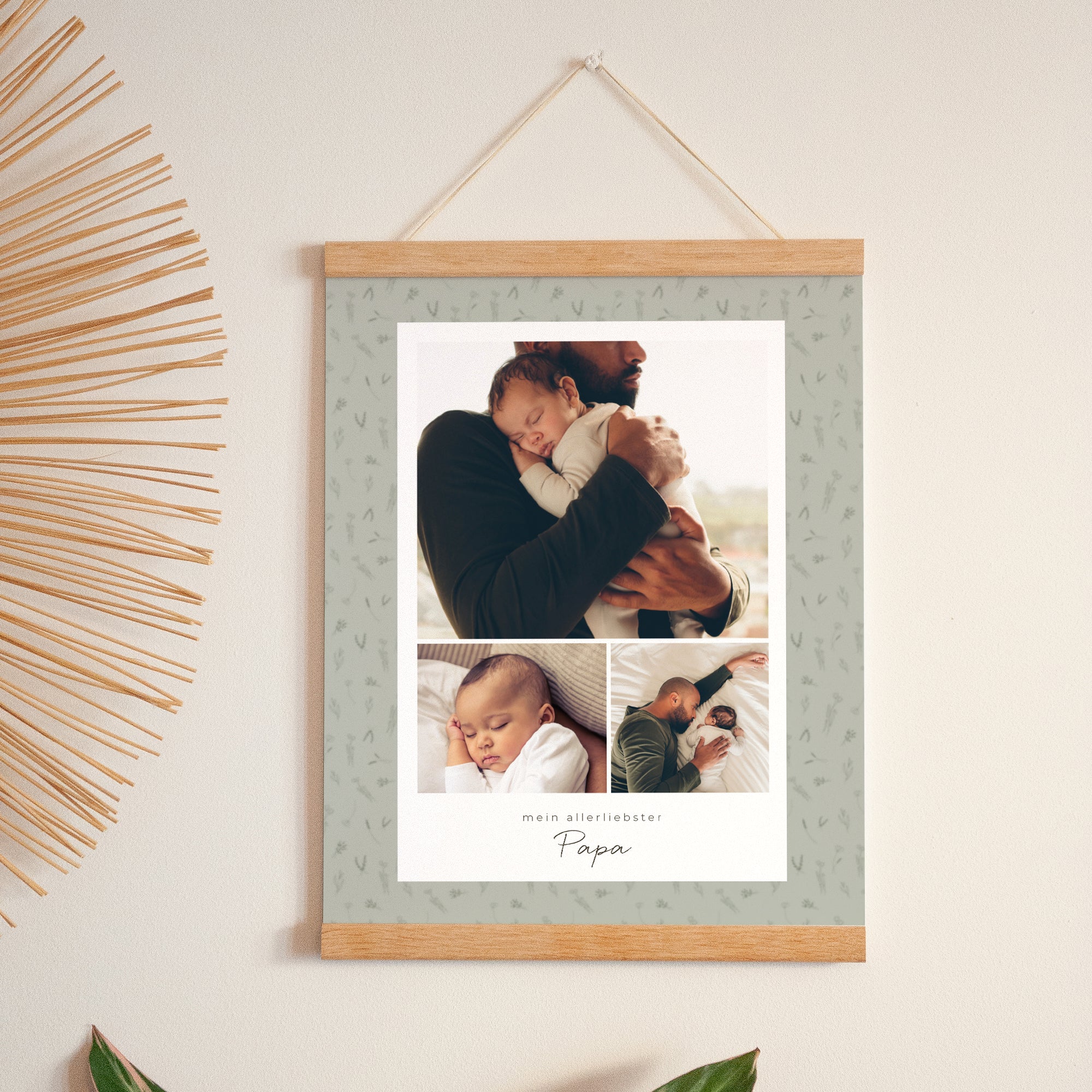 Poster Objekte Porträt Kleines Herbarium für Papa foto N° 1