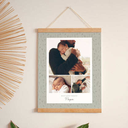 Poster Objekte Porträt Kleines Herbarium für Papa foto N° 1