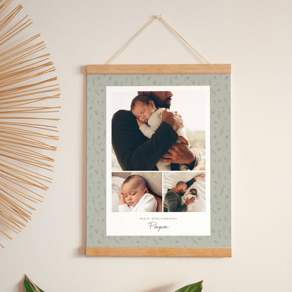 Poster Objekte Porträt Kleines Herbarium für Papa foto