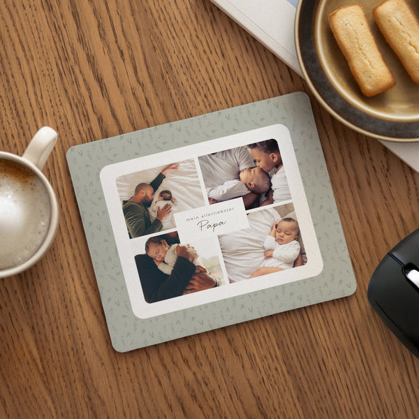 Mousepad Objekte Rechteck Kleines Herbarium für Papa foto