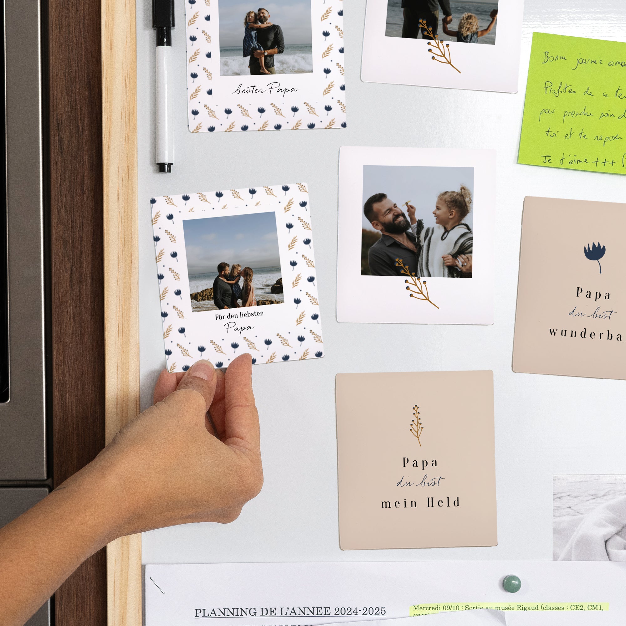 Magnet Objekte Pack mit 12, magnetisch Vatertag Blumen Motive foto N° 2