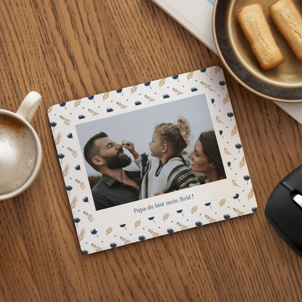 Mousepad Objekte Rechteck Vatertag Blumen Motive foto