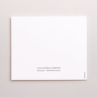 Dankeskarte Geburt Asymmetrische Zweiflügeltür Acid Pastell foto N° 3