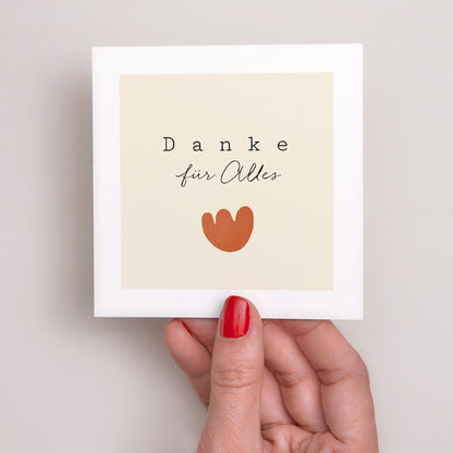 Dankeskarte Geburt Quadrat Abstrakte Formen farbig Akkordeon foto N° 2
