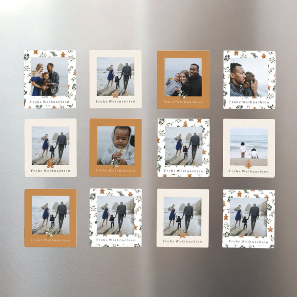 Fotoabzug Weihnachten Pack mit 12, magnetisch Weihnachtskekse foto