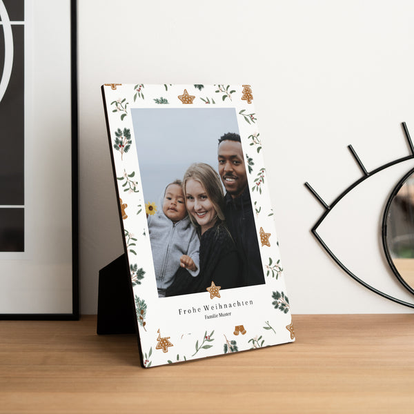 Fotorahmen Weihnachten PortraitPorträt Weihnachtskekse foto