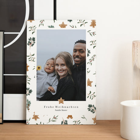 Fotorahmen Weihnachten PortraitPorträt Weihnachtskekse