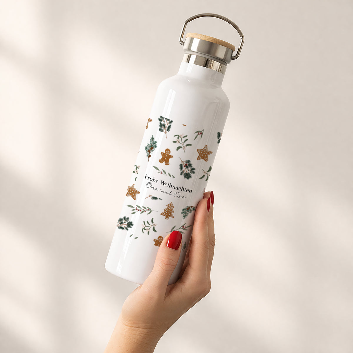 Trinkflasche Weihnachten 75 cl Weihnachtskekse foto N° 2