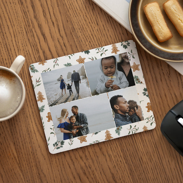 Mousepad Weihnachten Rechteck Weihnachtskekse foto