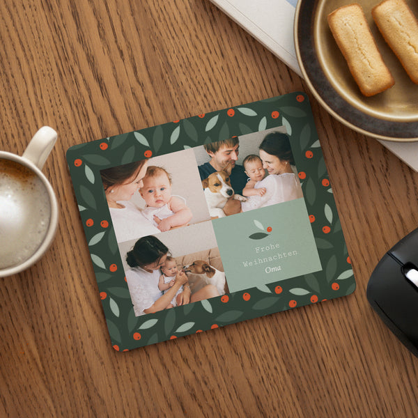 Mousepad Weihnachten Rechteck Brennender Busch foto