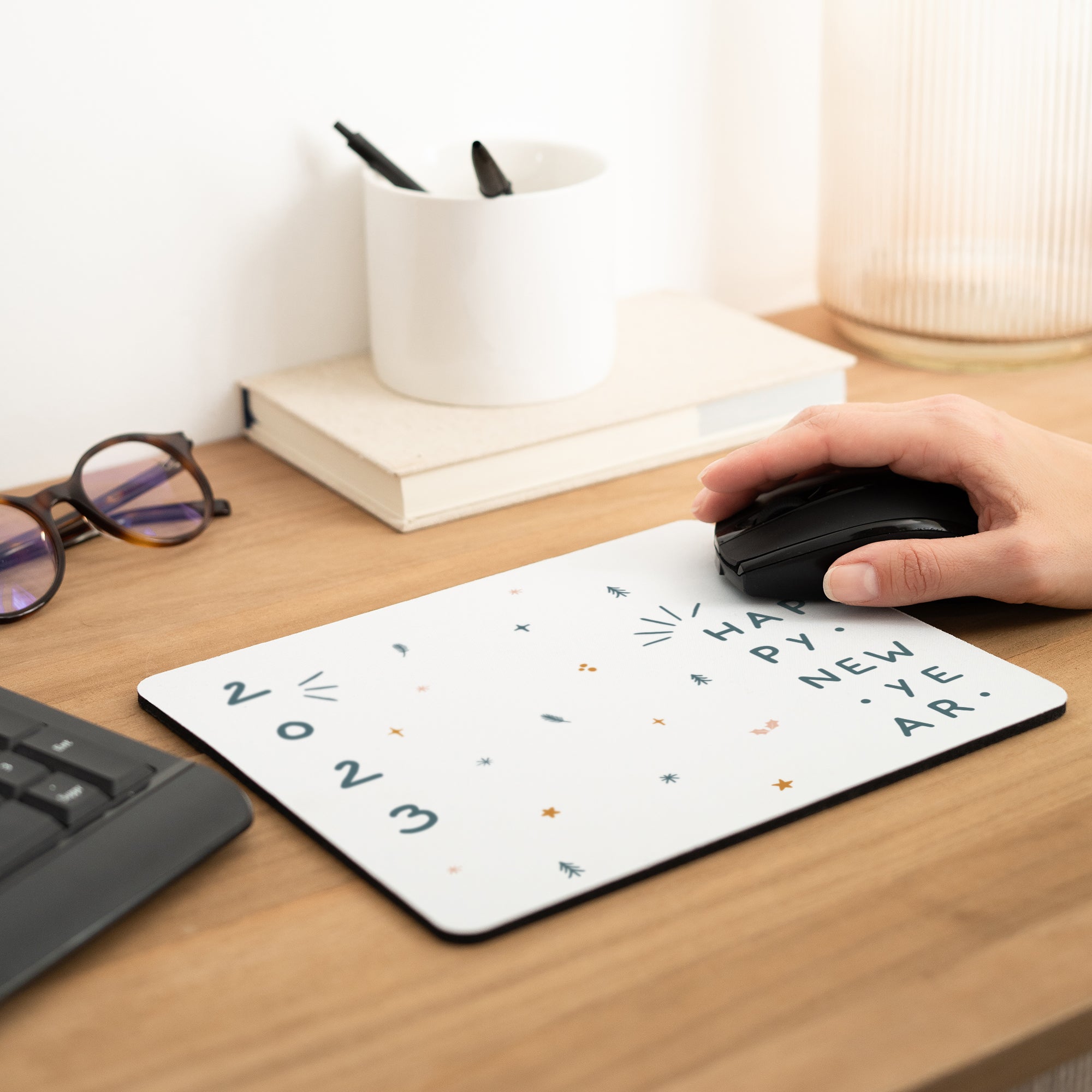 Mousepad Weihnachten Rechteck Festliches Muster foto N° 2