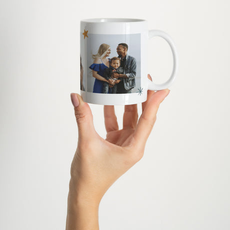 Tasse Weihnachten Weiß Festliches Muster