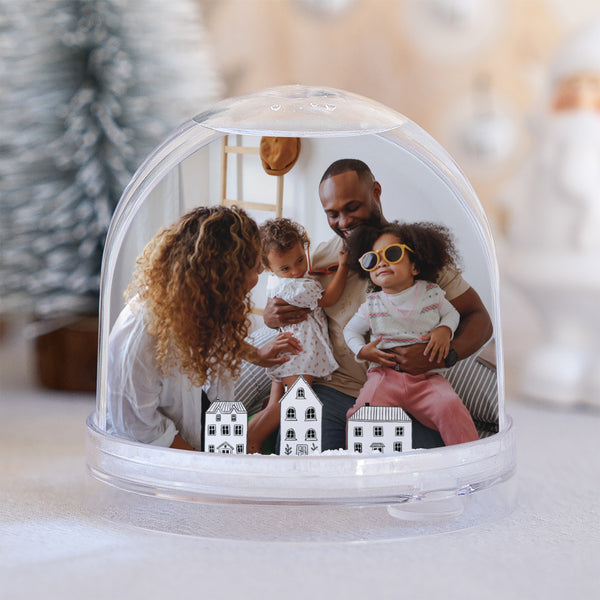 Schneekugel Weihnachten Glass Einfarbige Illustrationen foto