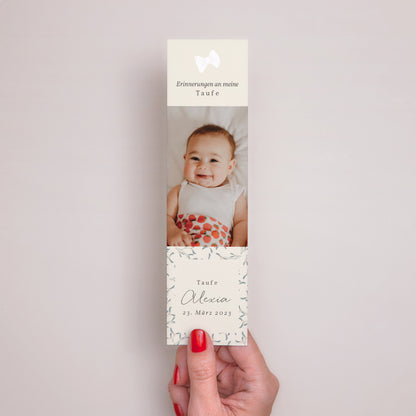 Lesezeichen Taufe Lesezeichen Baby, Kissen foto N° 2