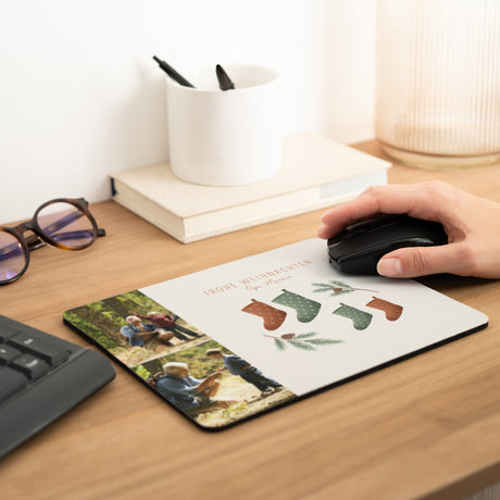 Mousepad Weihnachten Rechteck Weihnachtsbaumzweige