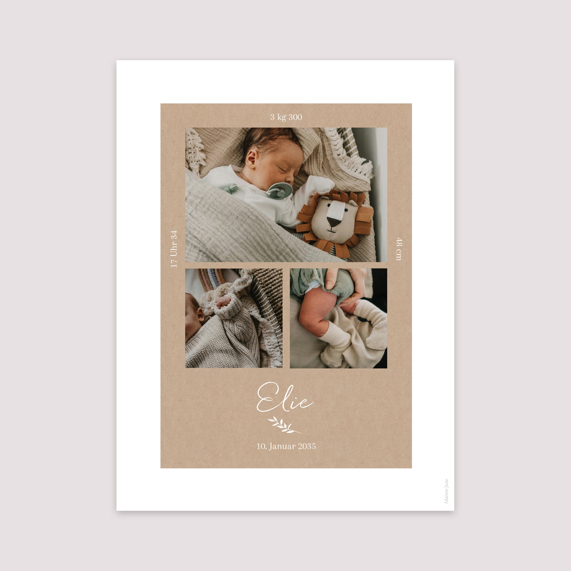 Poster Geburt Porträt Porträt Kraft Natur foto N° 2