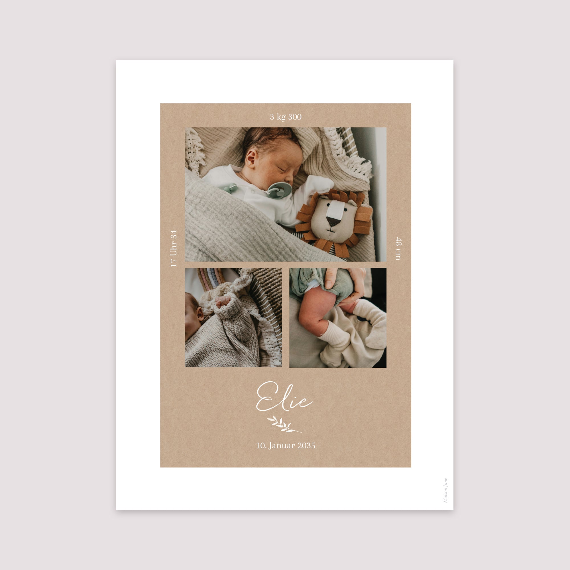 Poster Geburt Porträt Porträt Kraft Natur foto N° 2