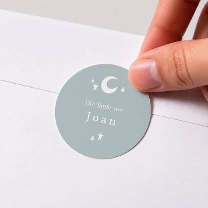 Sticker Taufe Rund Tagesschwalbe foto N° 1