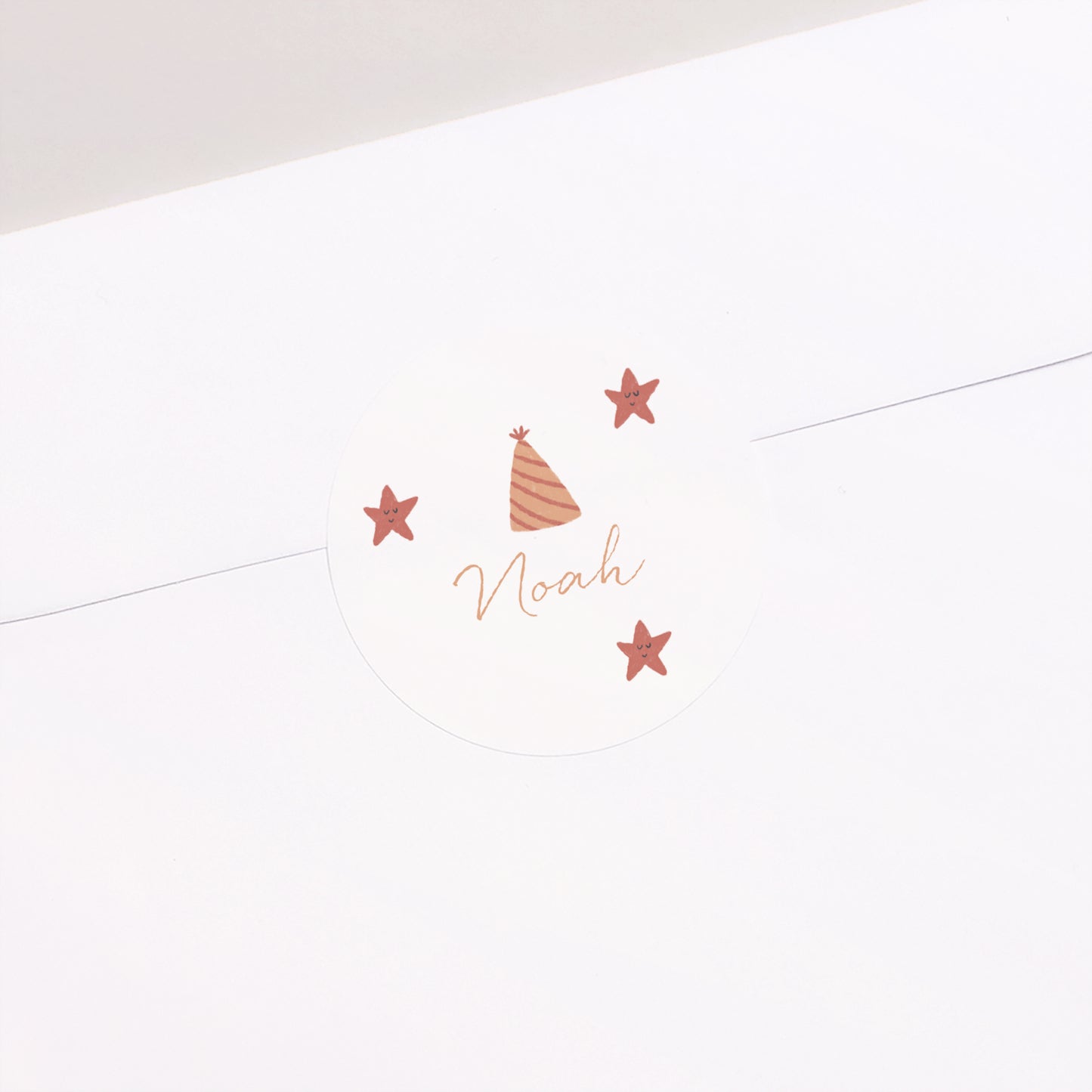 Sticker Kindergeburtstag Rund Schöner Wal foto N° 2