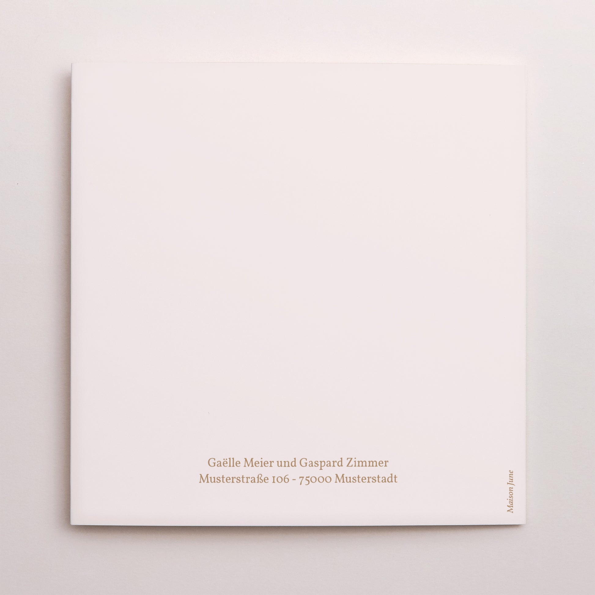 Hochzeitseinladung Doppelflügiges Quadrat Herz der Toskana foto N° 3