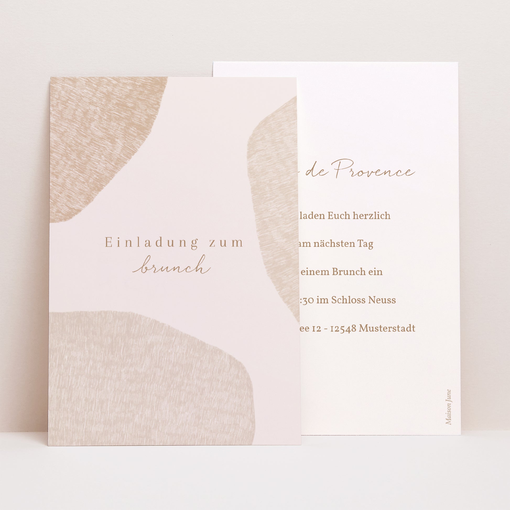 Einladungskarte Hochzeit PortraitPorträt Herz der Toskana foto N° 1