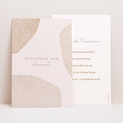 Einladungskarte Hochzeit PortraitPorträt Herz der Toskana foto N° 1