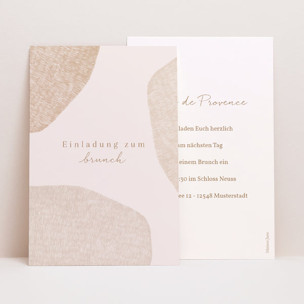 Einladungskarte Hochzeit PortraitPorträt Herz der Toskana foto