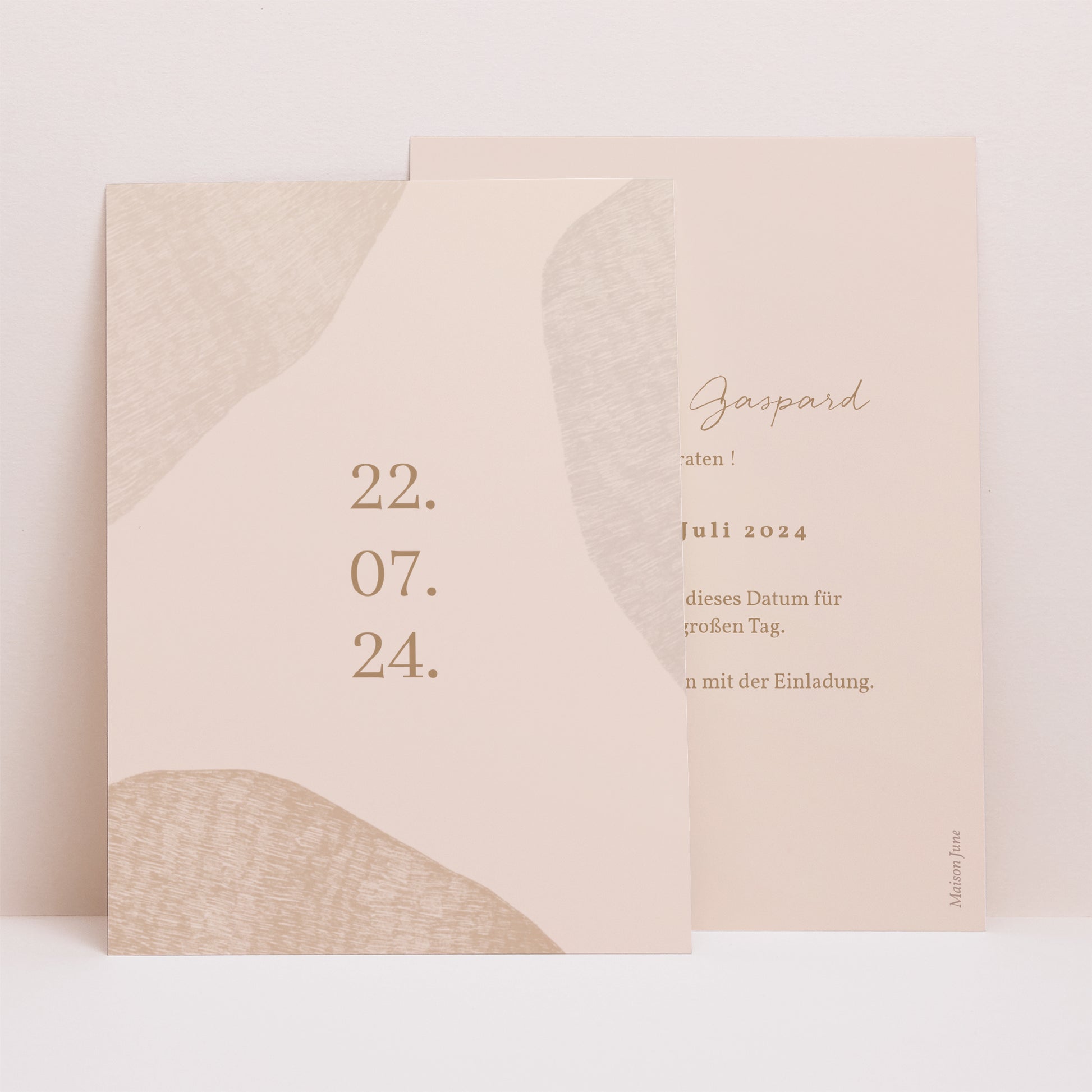 Save the date Karte Hochzeit Porträt Herz der Toskana foto N° 1