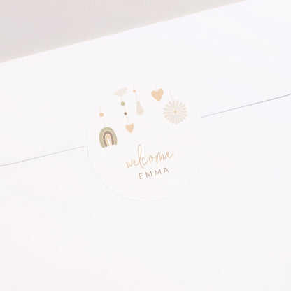 Sticker Geburt Rund Mobile Marguerite foto N° 2