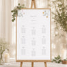 Sitzplan Hochzeit Porträt Krone kleine Blumen foto N° 1