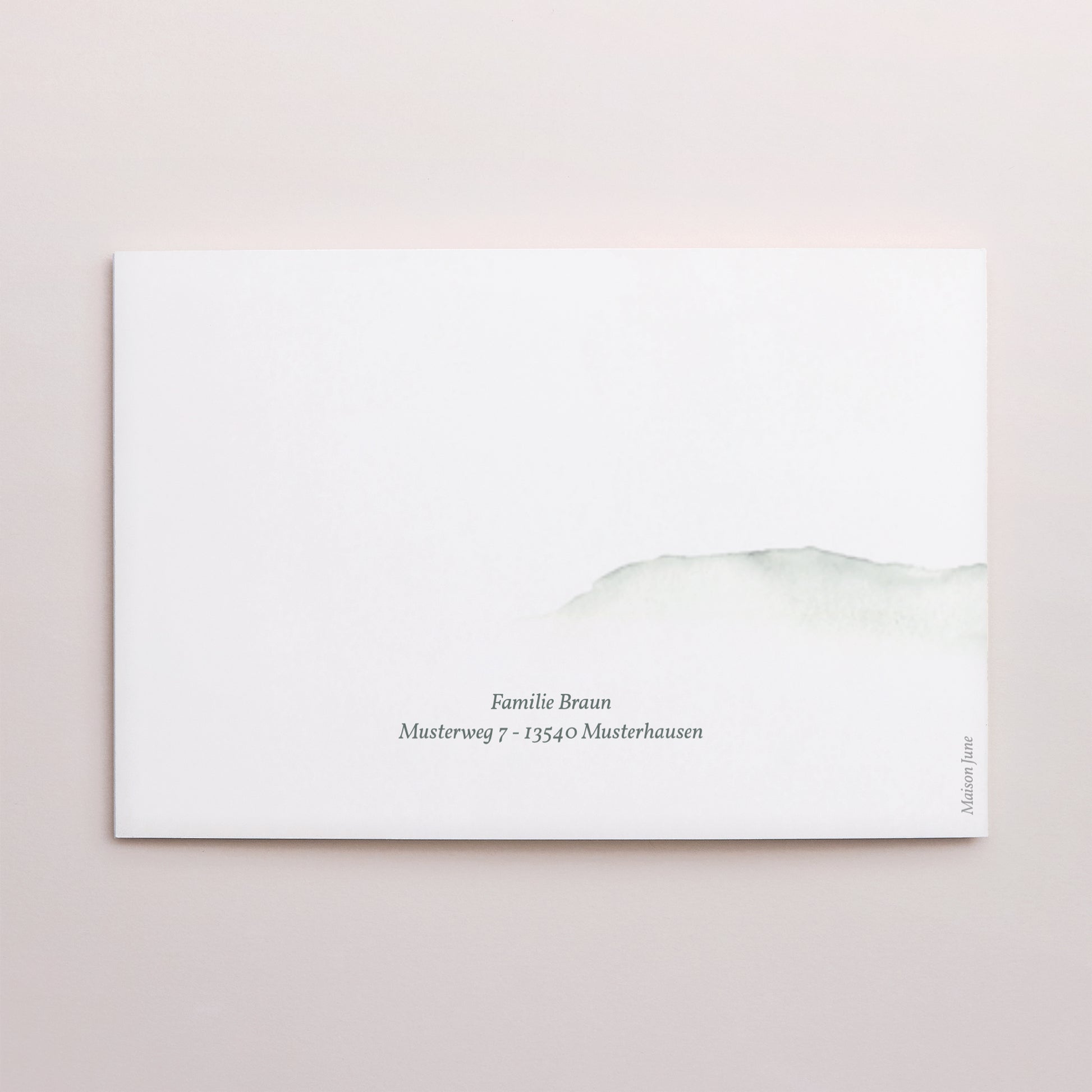 Dankeskarte Trauer Doppelflügel-Landschaft Heiliger Berg foto N° 3