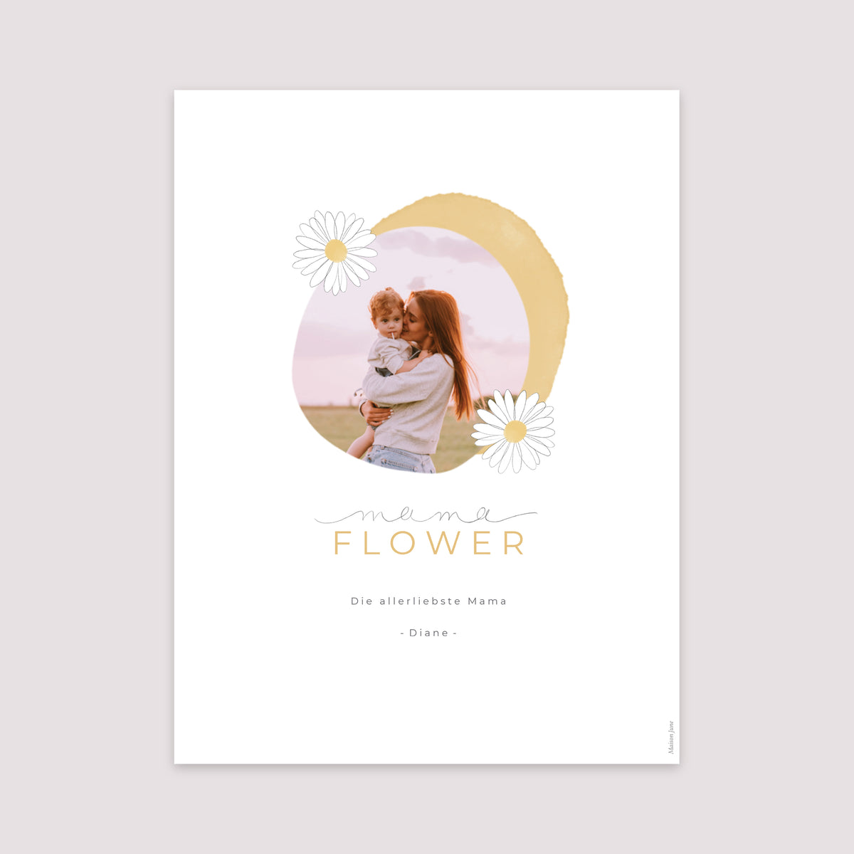 Poster Objekte Porträt Mama Flower foto N° 2
