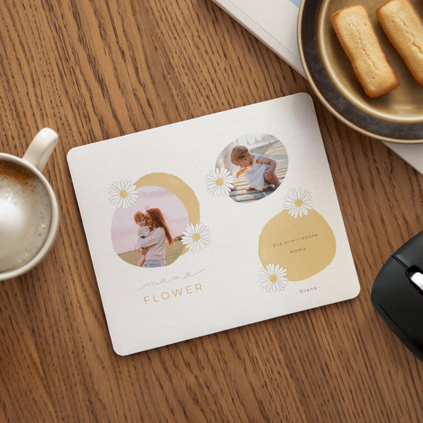 Mousepad Objekte Rechteck Mama Flower foto