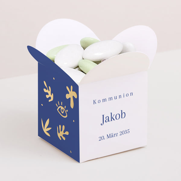 Geschenkbox Kommunion Schmetterlingsöffnung Auf die Art des Fauvismus foto