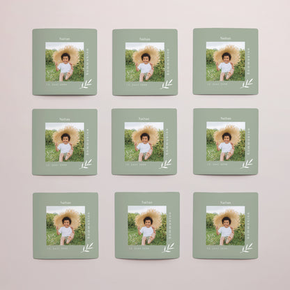 Einladungskarte Kommunion Satz von 9, magnetisch. Palma Verde foto N° 3