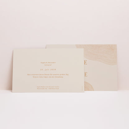 Save the date Karte Hochzeit Landschaft Land des Ockers foto N° 2